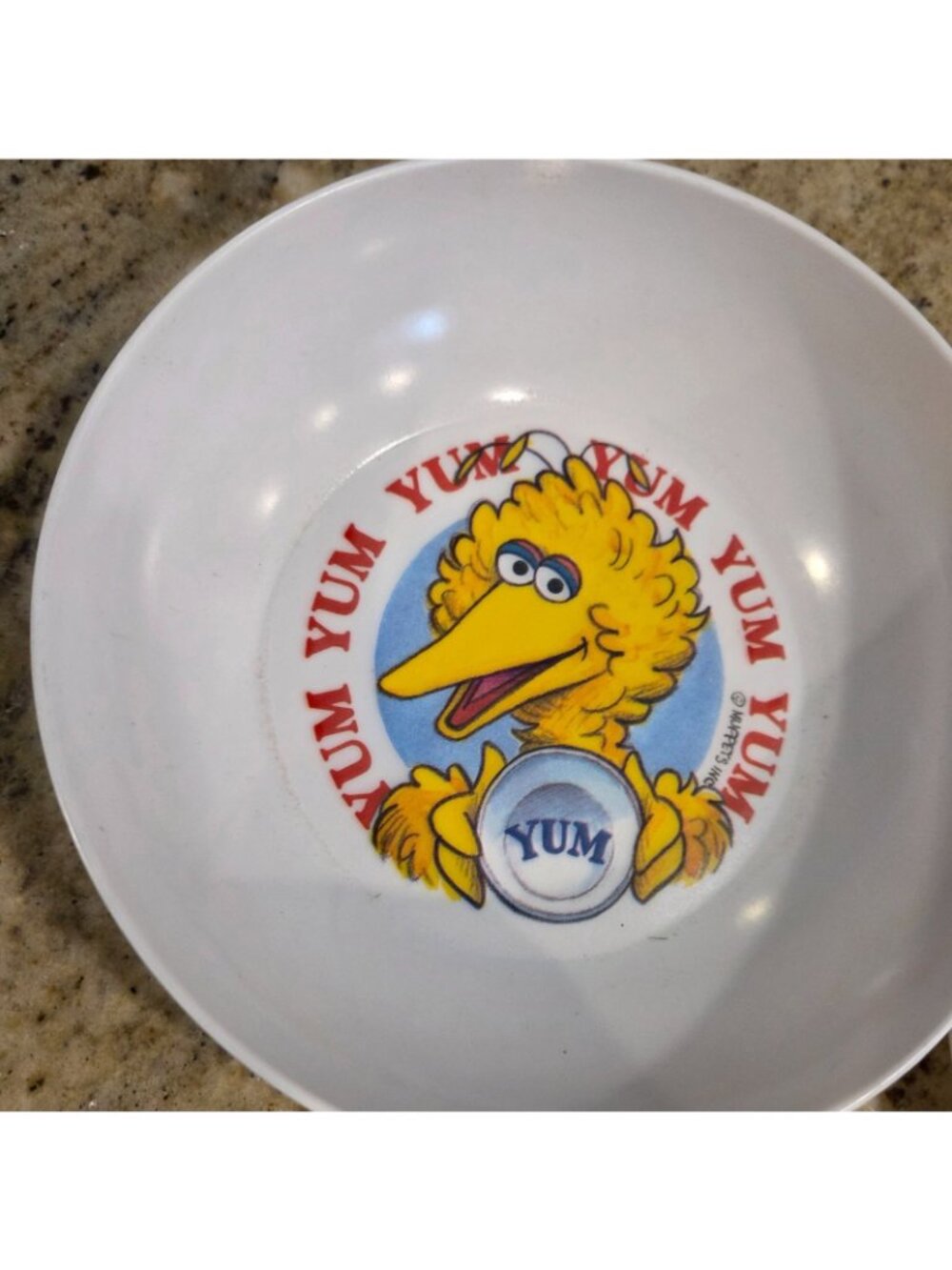 Sesame Street Muppets Child Plate Bowl Set Yummy My Tummy Yum Vintage Peter Pan - Picture 2 of 8